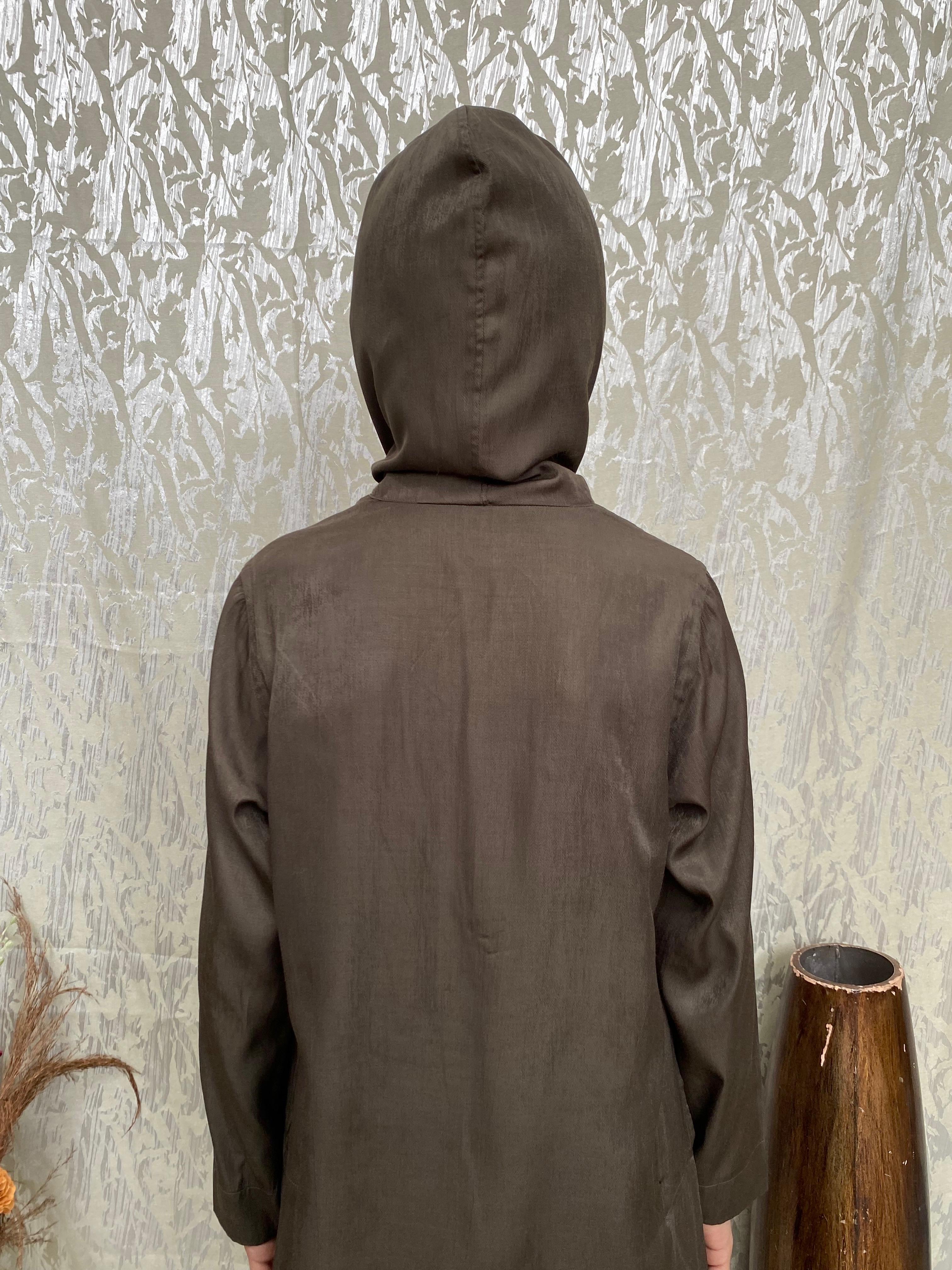 Green Zipper Hooded Jubba